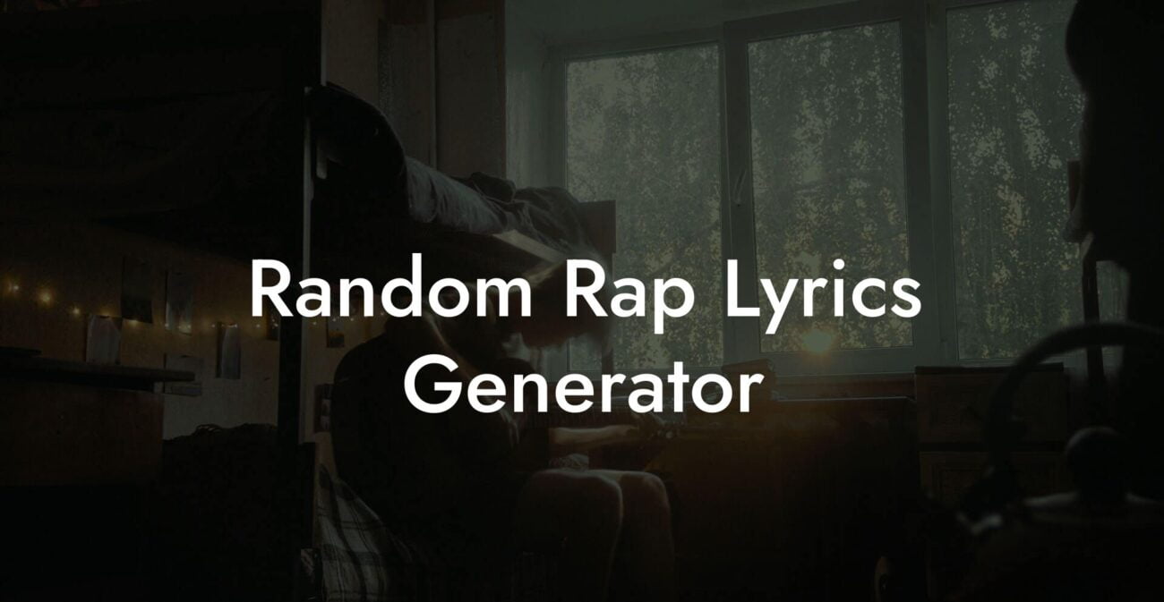 random rap lyrics generator lyric assistant