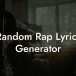 random rap lyrics generator lyric assistant