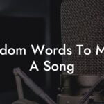 random words to make a song lyric assistant