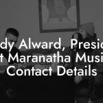Randy Alward, President at Maranatha Music Contact Details