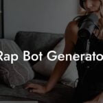 rap bot generator lyric assistant