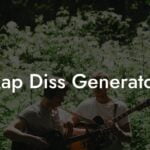 rap diss generator lyric assistant