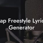 rap freestyle lyrics generator lyric assistant