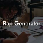 rap genorator lyric assistant