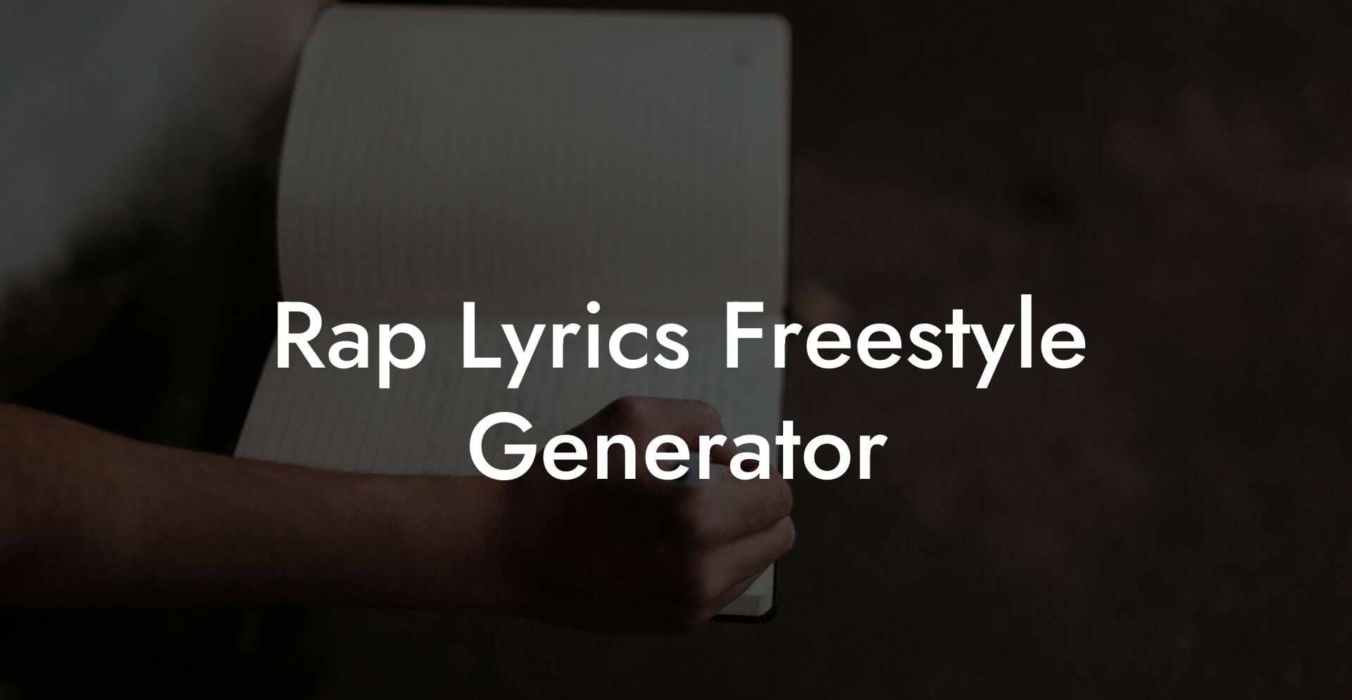 rap lyrics freestyle generator lyric assistant