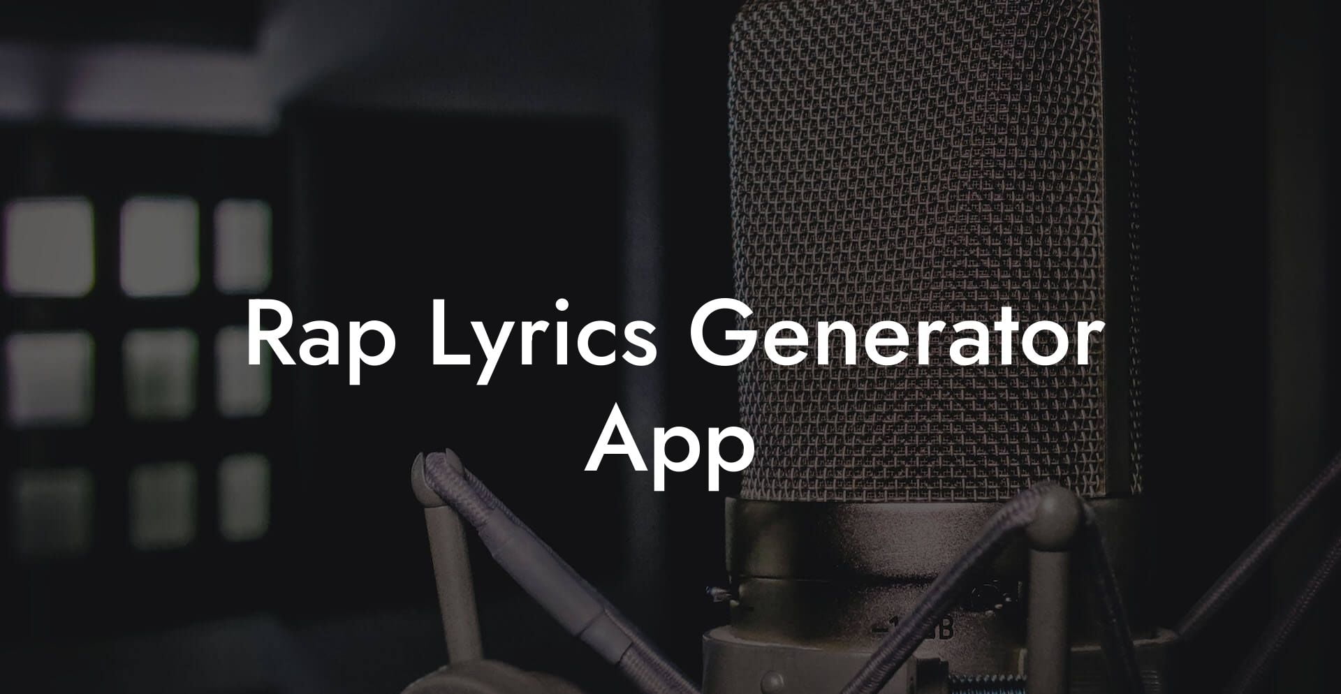 rap lyrics generator app lyric assistant