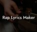 rap lyrics maker lyric assistant
