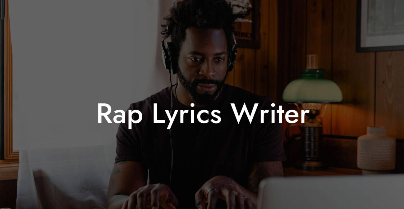 rap lyrics writer lyric assistant