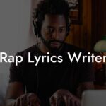 rap lyrics writer lyric assistant