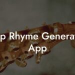 rap rhyme generator app lyric assistant