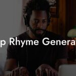 rap rhyme generator lyric assistant
