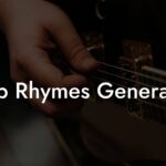 rap rhymes generator lyric assistant