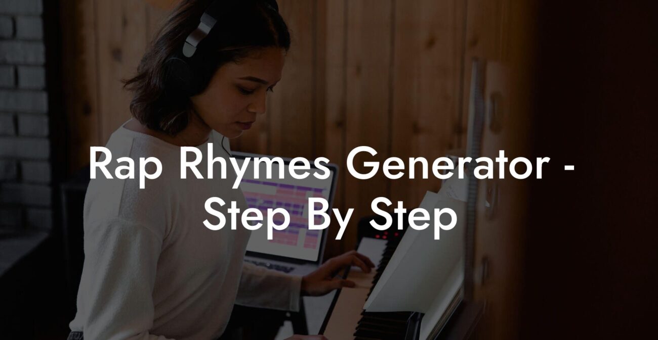 rap rhymes generator step by step lyric assistant