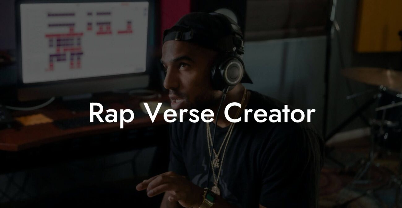 rap verse creator lyric assistant