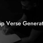 rap verse generator lyric assistant