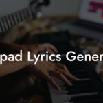 rappad lyrics generator lyric assistant