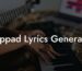 rappad lyrics generator lyric assistant