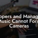 Rappers and Managers Music Cannot Form Cameras