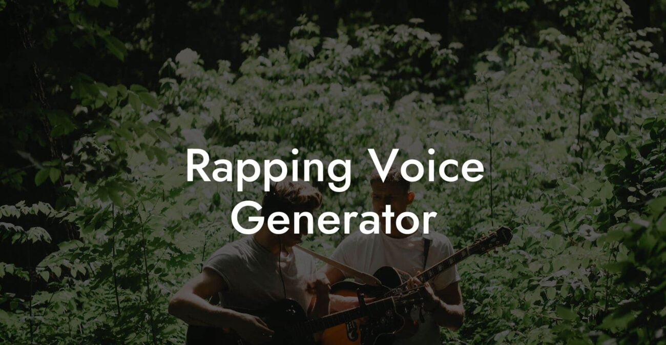 rapping voice generator lyric assistant