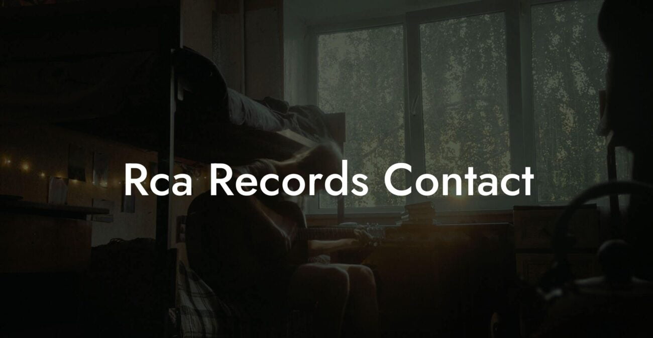 Rca Records Contact