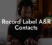 Record Label A&R Contacts