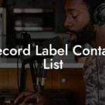 Record Label Contact List
