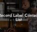 Record Label Contact List