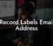 Record Labels Email Address