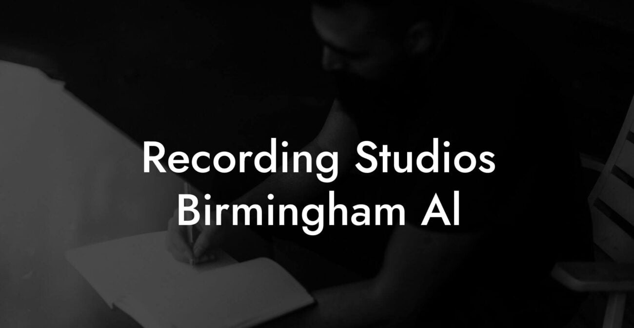 Recording Studios Birmingham Al