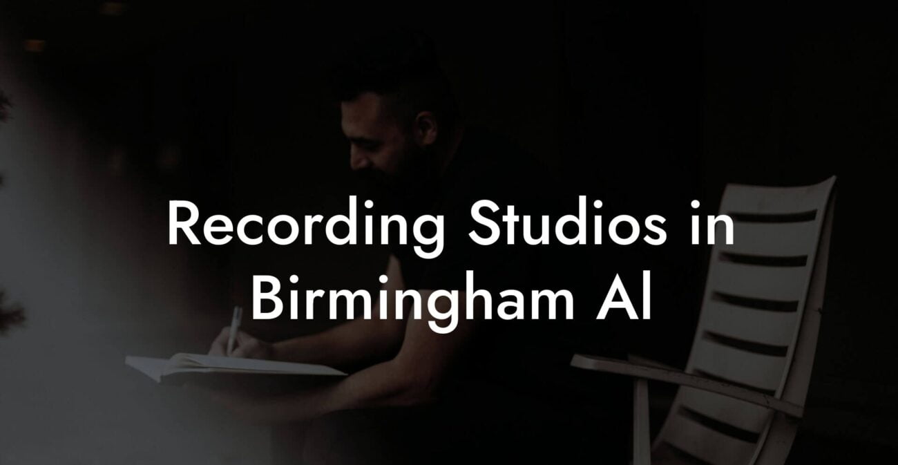 Recording Studios in Birmingham Al