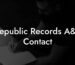 Republic Records A&R Contact