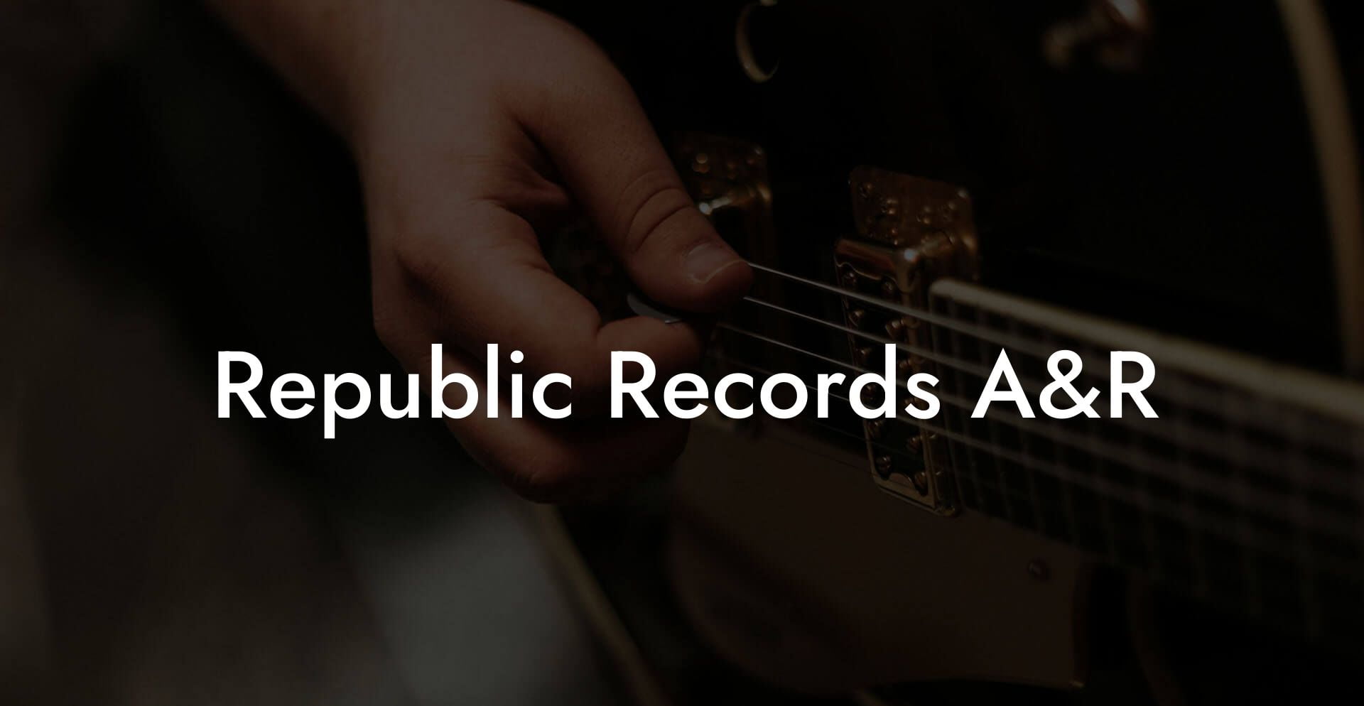 Republic Records A&R