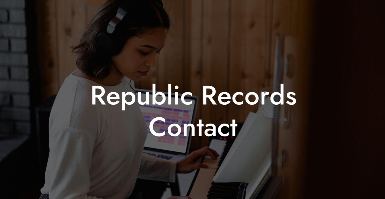 Republic Records Contact
