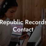 Republic Records Contact