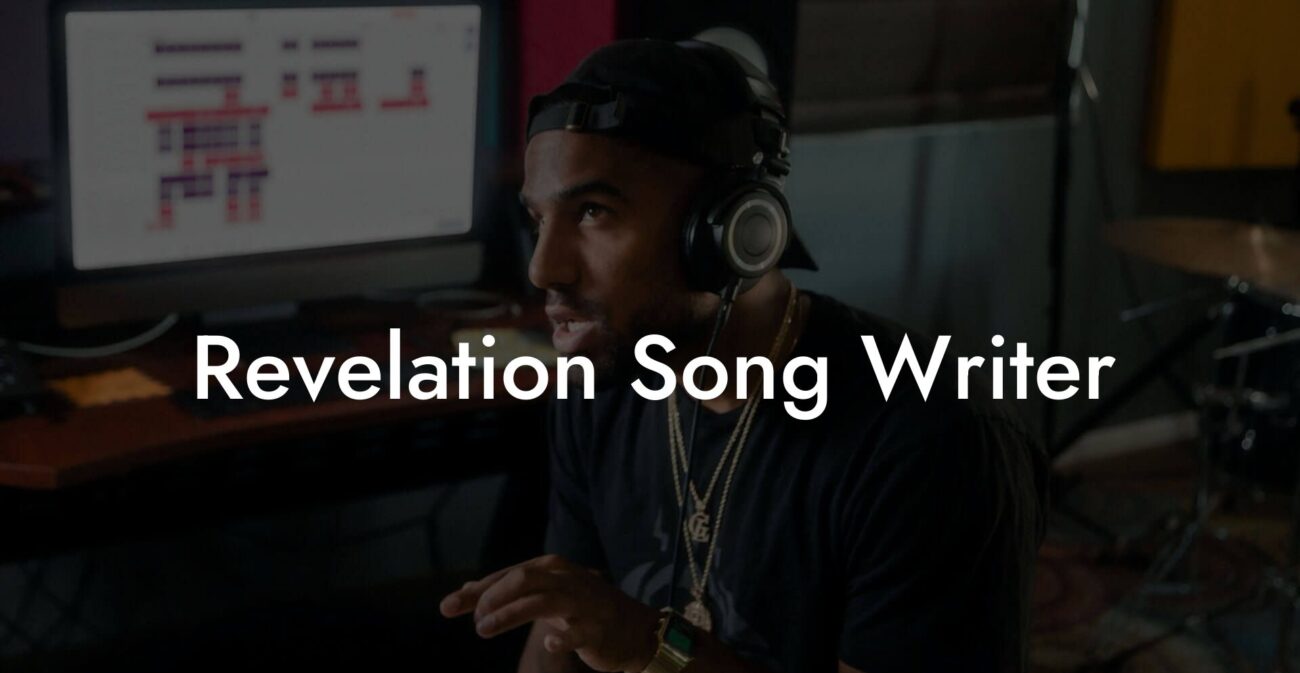 revelation song writer lyric assistant