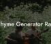rhyme generator rap lyric assistant