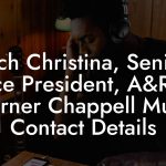 Rich Christina, Senior Vice President, A&R at Warner Chappell Music Contact Details
