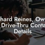 Richard Reines, Owner at Drive-Thru Contact Details