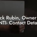 Rick Rubin, Owner at ANTI- Contact Details