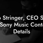 Rob Stringer, CEO Sony at Sony Music Contact Details