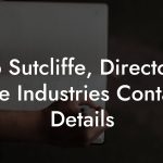 Rob Sutcliffe, Director at Eye Industries Contact Details
