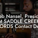 Robb Nansel, President at SADDLE CREEK RECORDS Contact Details