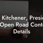 Ron Kitchener, President at Open Road Contact Details