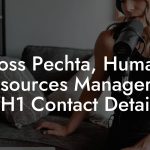 Ross Pechta, Human Resources Manager at VH1 Contact Details