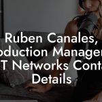 Ruben Canales, Production Manager at BET Networks Contact Details