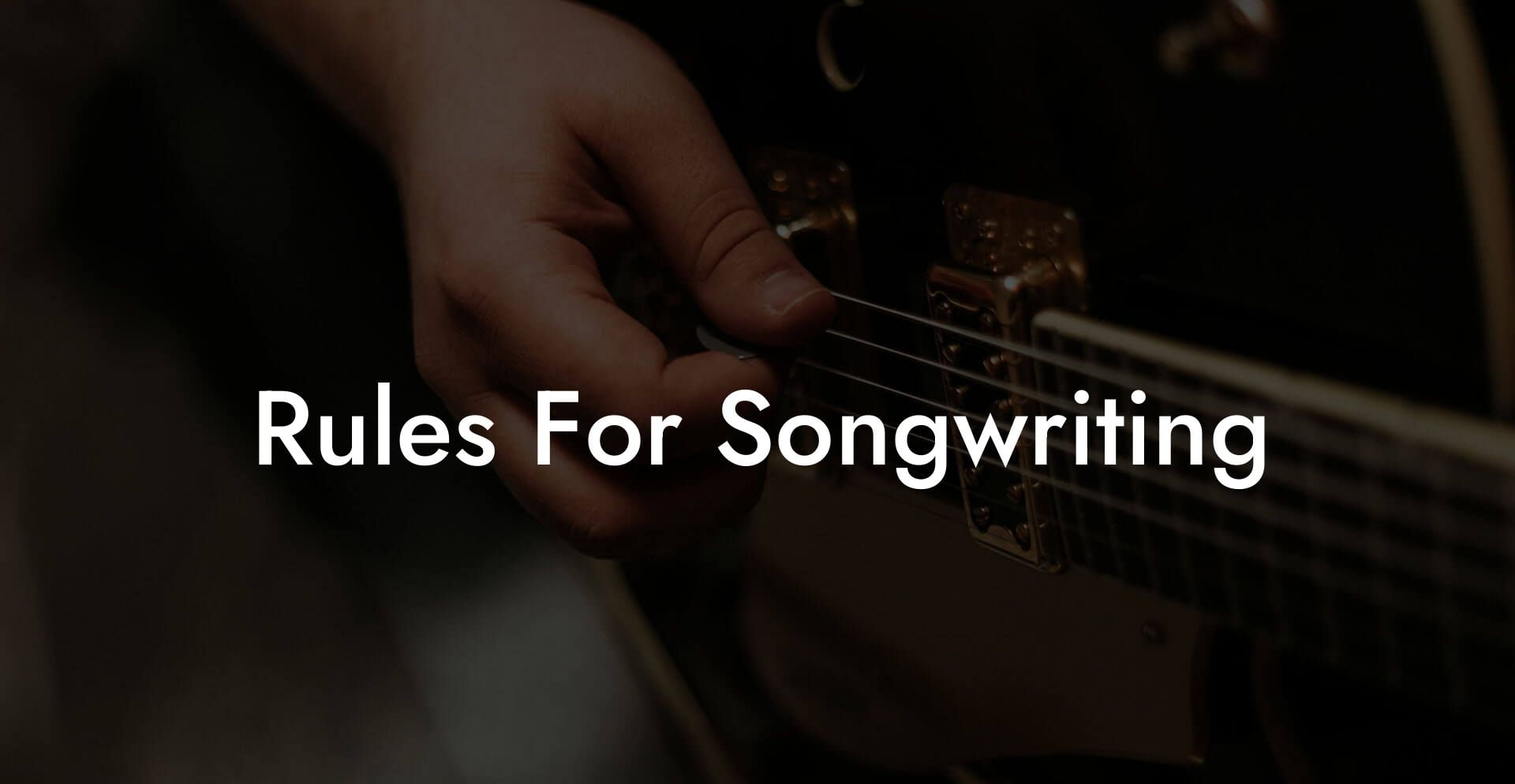 rules for songwriting lyric assistant
