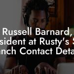 Russell Barnard, President at Rusty's Surf Ranch Contact Details