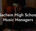 Sachem High School Music Managers