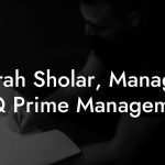 Sarah Sholar, Manager at Q Prime Management