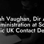 Sarah Vaughan, Dir A&R Administration at Sony Music UK Contact Details